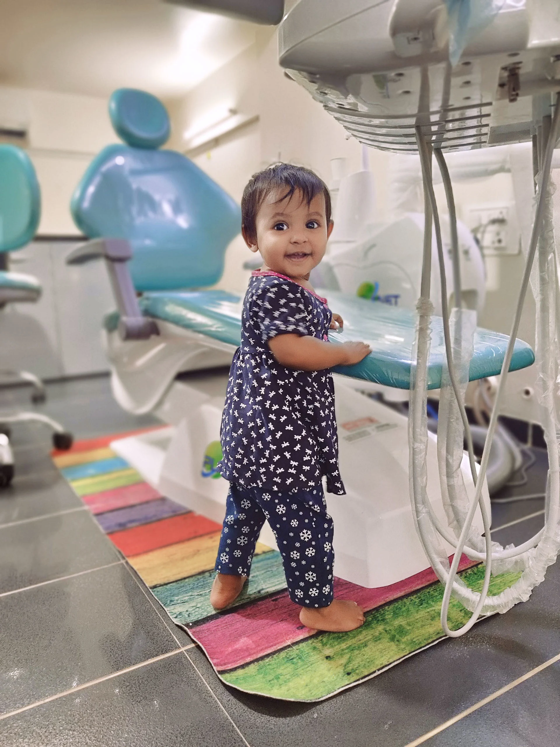 Orthodontist smiling in clinic
