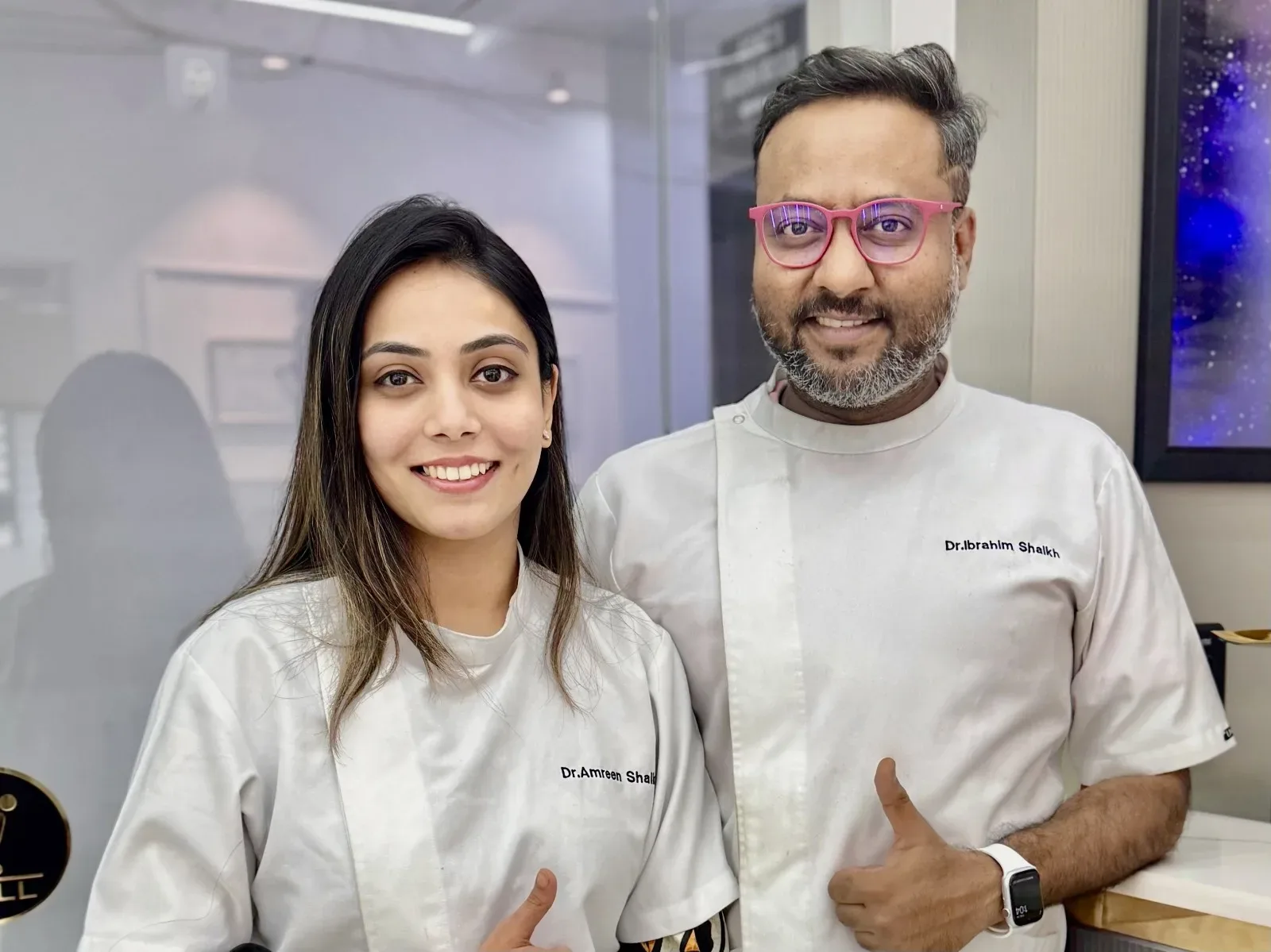 Dr Ibrahim and Dr Amreen at Dental Fix